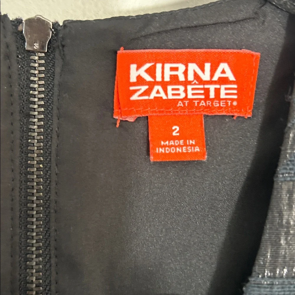 Kirna Zabete at Target Black Metallic Fit & Flare Mini Dress size 2